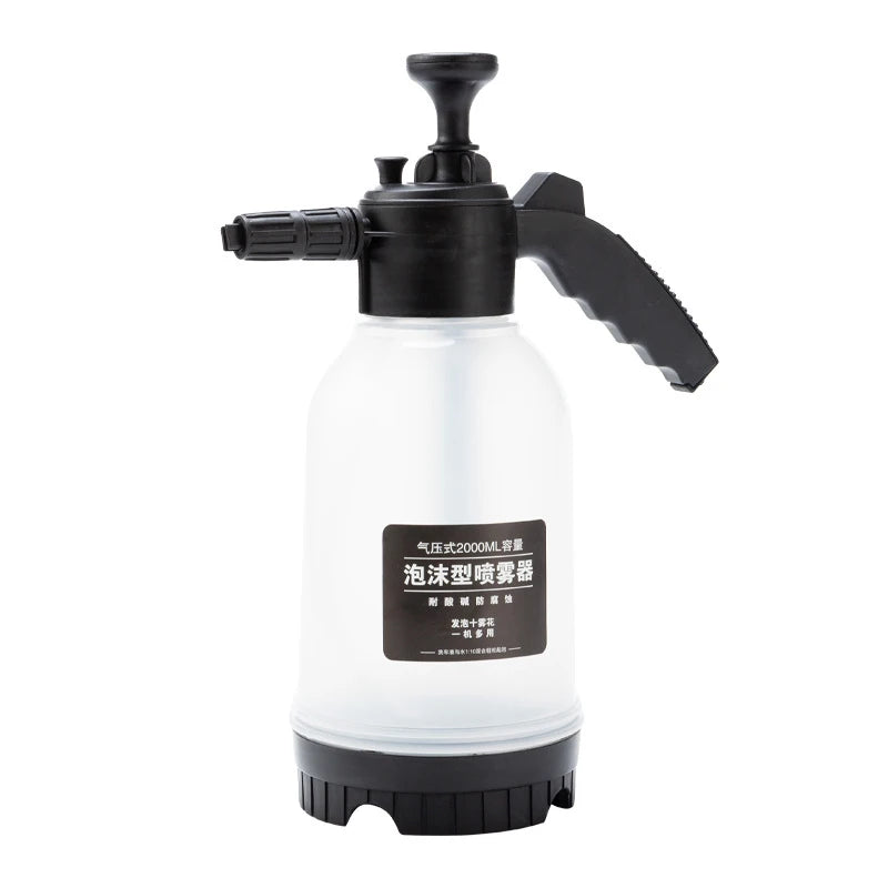 Foam sprayer for washing cars, motorcycles, etc.