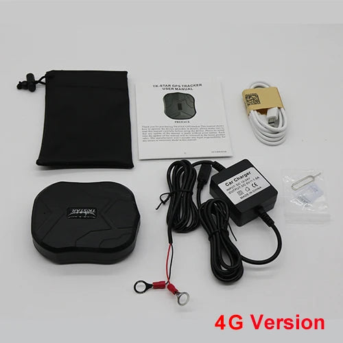 Waterproof 4G/2G GPS Tracker for Vehicles Free APP PK TK915.
