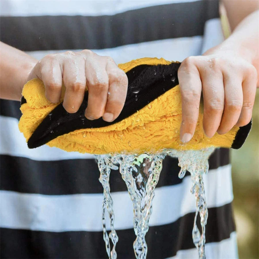 Microfiber general cleaning towel 1/2/6 pieces, double layer.