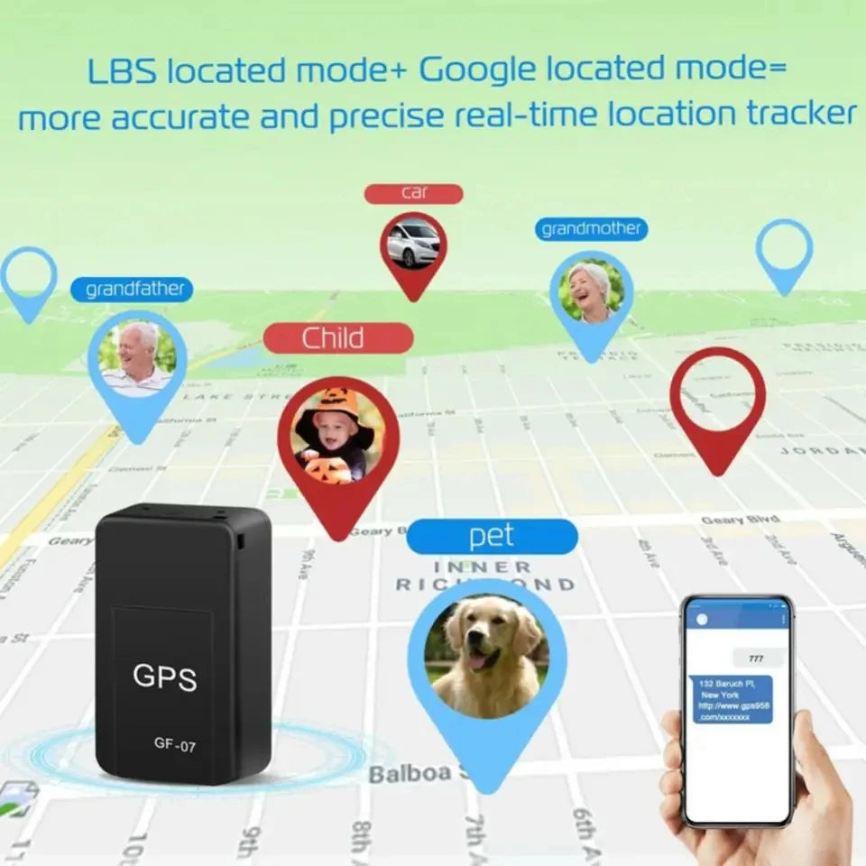GF07 Mini Rechargeable Universal Magnetic GPS Tracker for Cars