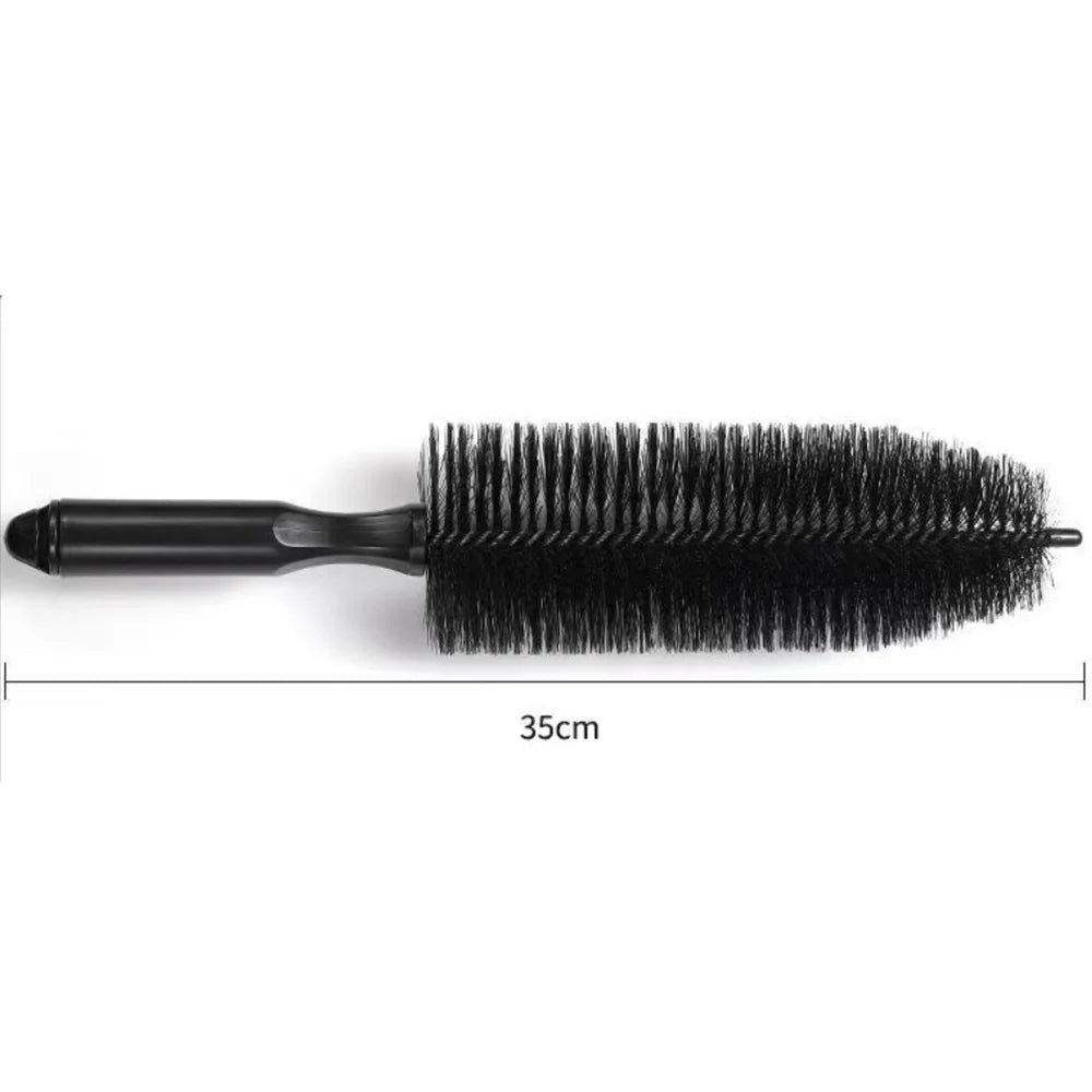 Car wheel cleaning brush