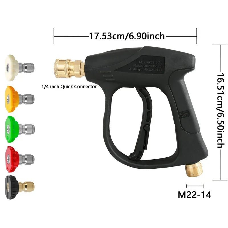 Short Stubby High Pressure Washer Gun