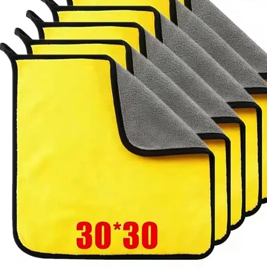 Microfiber general cleaning towel 1/2/6 pieces, double layer.