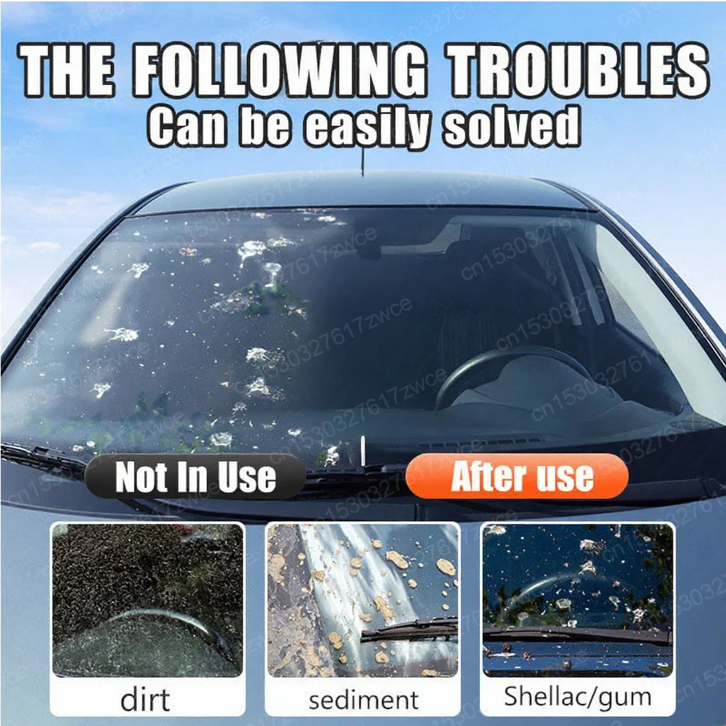 Water repellent and anti-rain paste for car windows and mirrors