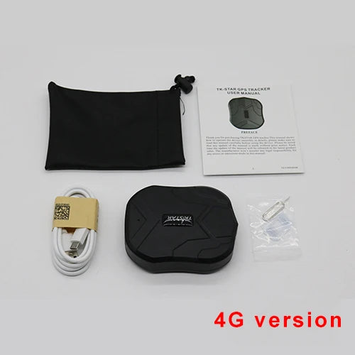 Waterproof 4G/2G GPS Tracker for Vehicles Free APP PK TK915.