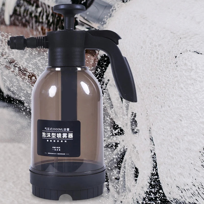 Foam sprayer for washing cars, motorcycles, etc.
