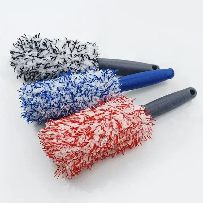 Super Soft Microfiber Tire Wheel Rim Cleaning Brush for Car Wash.