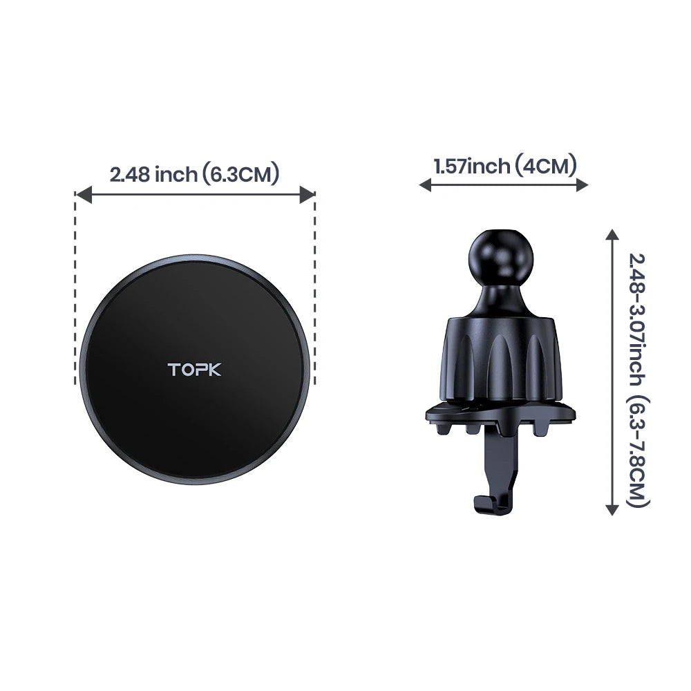 TOPK Car Phone Holder Powerful Magnetism.