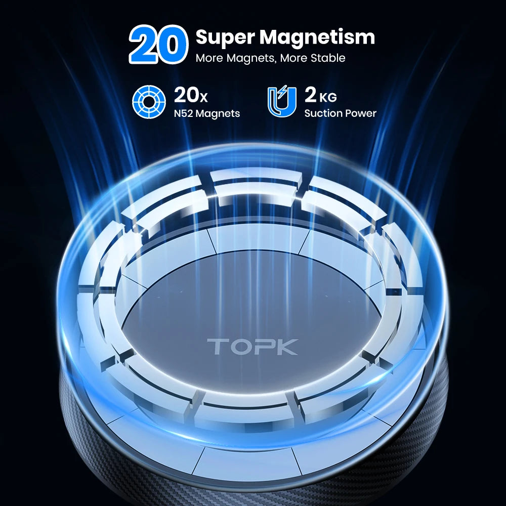 TOPK Car Phone Holder Powerful Magnetism.