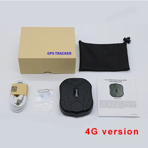Waterproof 4G/2G GPS Tracker for Vehicles Free APP PK TK915.