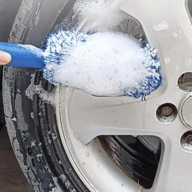 Super Soft Microfiber Tire Wheel Rim Cleaning Brush for Car Wash.
