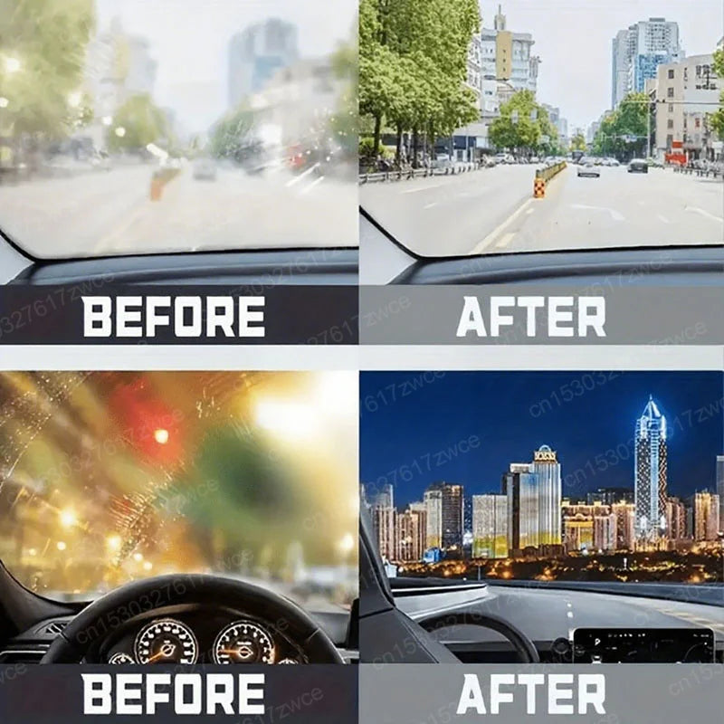 Water repellent and anti-rain paste for car windows and mirrors